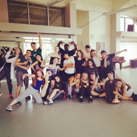 ArtsBridge Summer students posing after the last day of Hip Hop class with Jessica Wolf